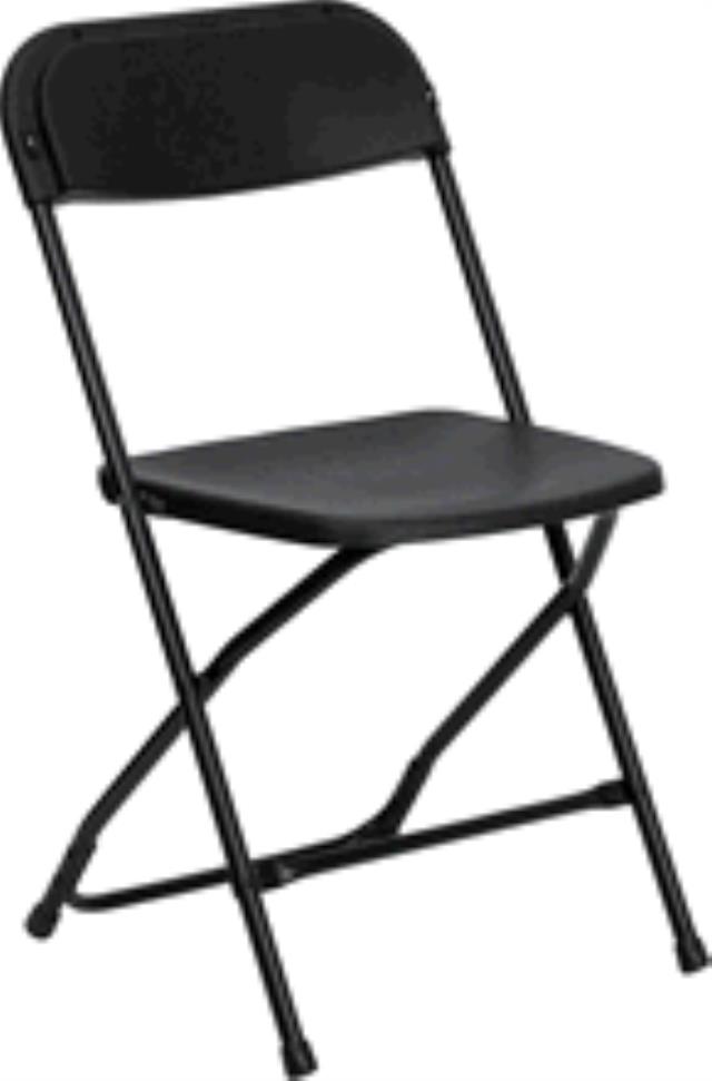 Rental store for CHAIR, POLY FOLDING, BLACK in New Orleans LA