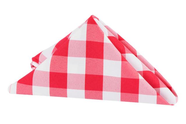 Rental store for NAPKIN, 20X20 GINGHAM RED   WHITE in New Orleans LA