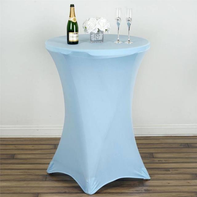 Rental store for LINEN, 30  RND SPANDEX LIGHT BLUE HI BOY in New Orleans LA