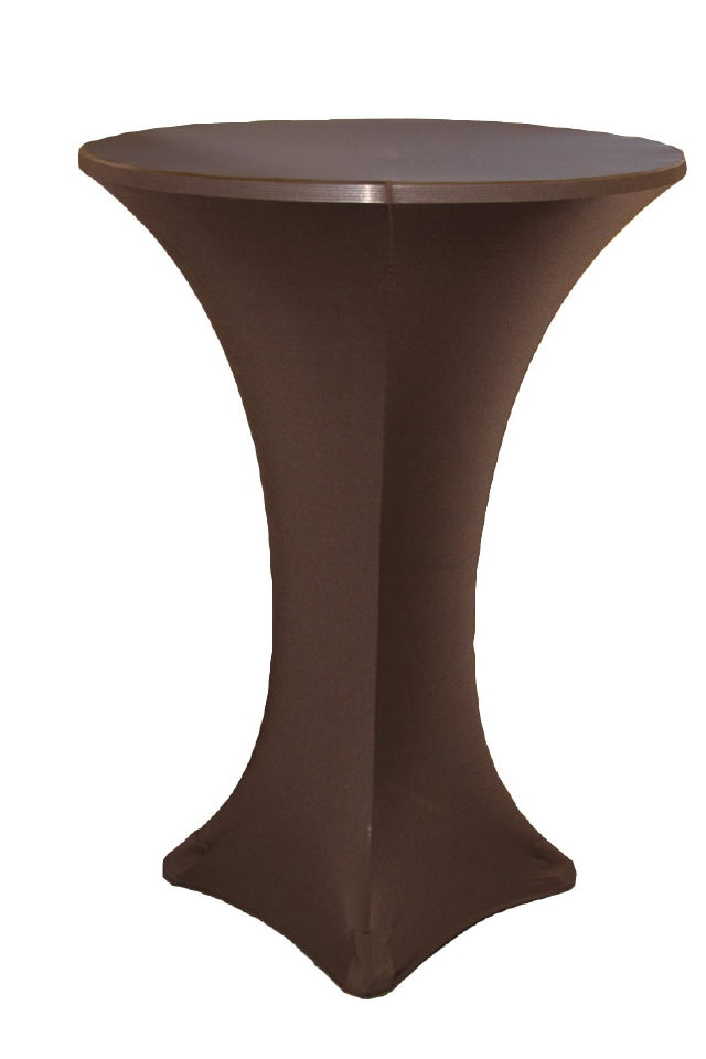 Rental store for LINEN, 30  RND SPANDEX CHOCOLATE HI BOY in New Orleans LA