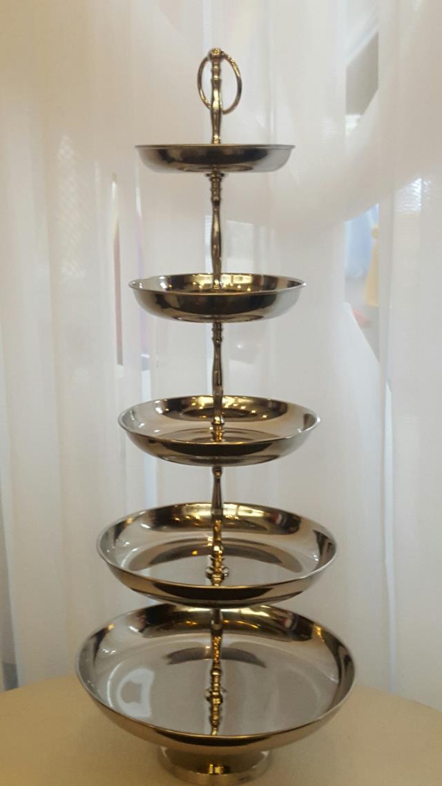 Rental store for 5 TIER SILVER DESSERT STAND in New Orleans LA