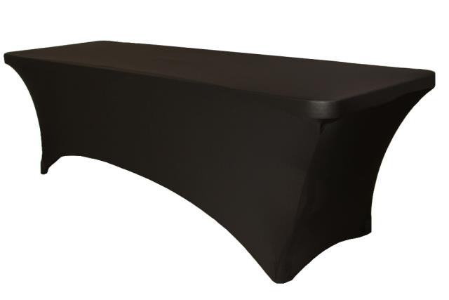 Rental store for LINEN, 6  SPANDEX BLACK RECTANGULAR in New Orleans LA