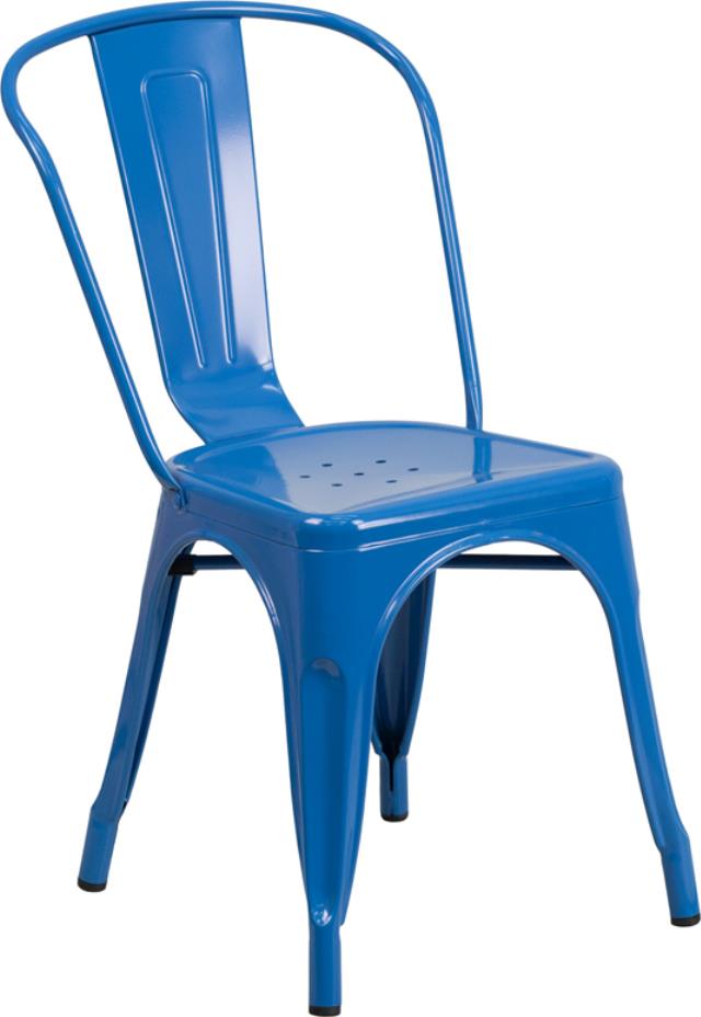 Rental store for CHAIR, BISTRO METAL ROYAL BLUE in New Orleans LA