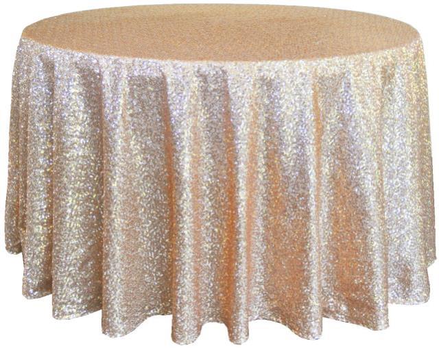 Rental store for CHAMPAGNE SEQUIN LINEN in New Orleans LA