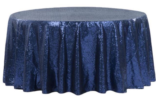 Rental store for NAVY SEQUIN LINEN in New Orleans LA
