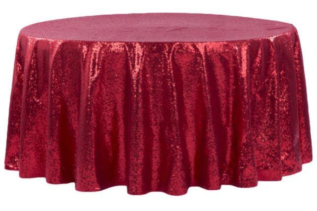 Rental store for RED SEQUIN LINEN in New Orleans LA