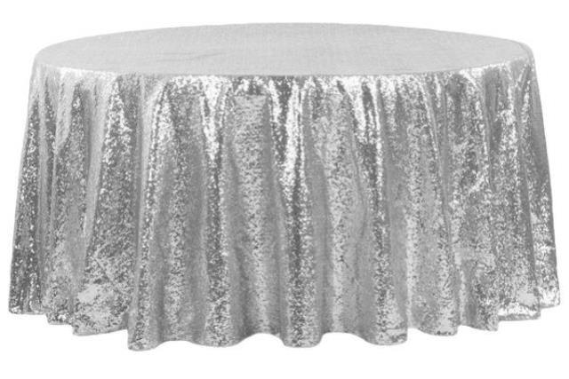 Rental store for SILVER SEQUIN LINEN in New Orleans LA