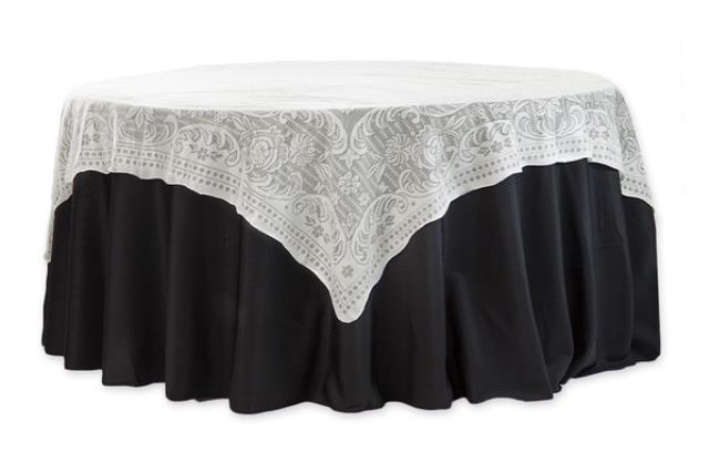 Rental store for LINEN, 70x70 IVORY LACE OVERLAY SQUARE in New Orleans LA