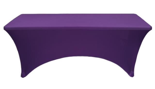 Rental store for LINEN, 8  SPANDEX PURPLE RECTANGULAR in New Orleans LA