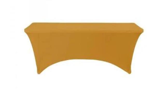 Rental store for LINEN, 8  SPANDEX GOLD RECTANGULAR in New Orleans LA