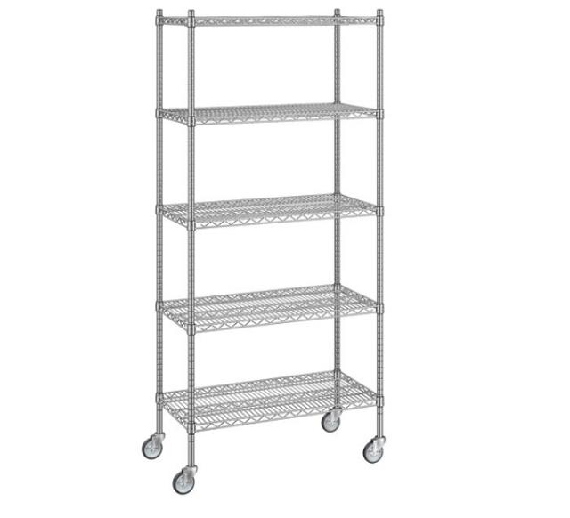 Rental store for SHELVING, MOBILE WIRE CHROME 18X36X80 in New Orleans LA
