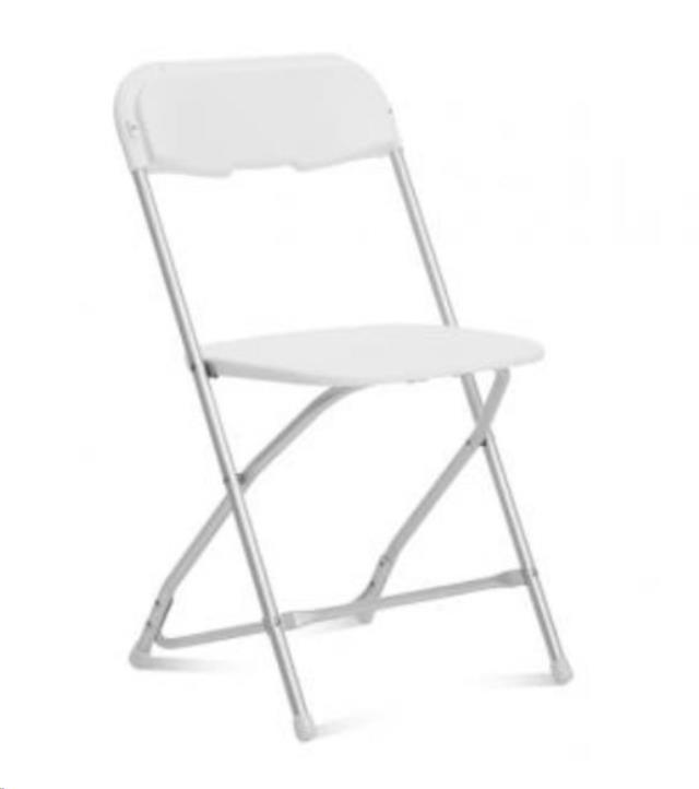 Rental store for CHAIR, WHITE ALLOY FOLDING in New Orleans LA