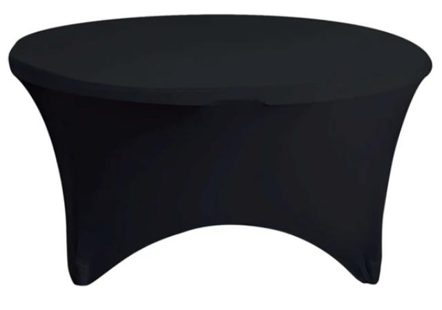 Rental store for LINEN, 48  RND SPANDEX BLACK in New Orleans LA