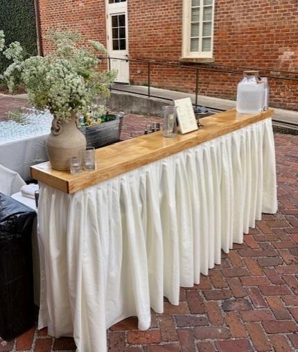 Rental store for BAR, TABLE TOP 8  LIGHT WOOD TOPPER in New Orleans LA